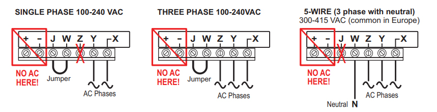 AC voltage wiring diagram