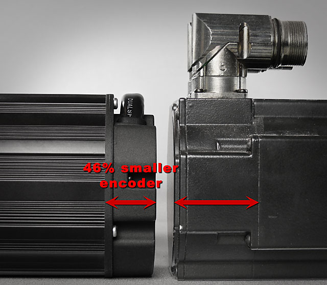 BLDC & AC servo motors w/ encoders, NEMA 23 & 34